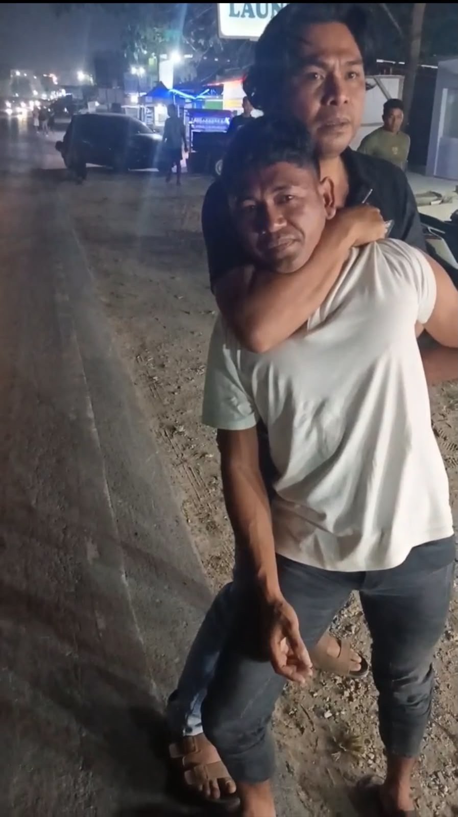 As saat diringkus Polisi dimalam hari.