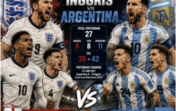 Inggris Lebih Unggul dari Argentina, Berikut Rekam Jejak Rivalitas di Panggung Dunia