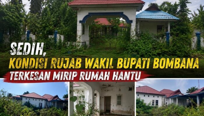 Sedih, Kondisi Rujab Wakil Bupati Bombana Terkesan Mirip Rumah Hantu