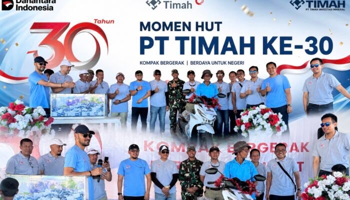 HUT ke-30 PT Timah, Jalan Santai Meriahkan Kabaena Barat, Warga Berebut Hadiah Utama