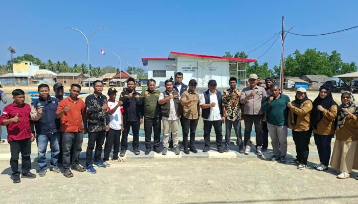 Kadis Pertanian Bombana Sarif SH Hadiri Pengembangan KNMP di Desa Terapung