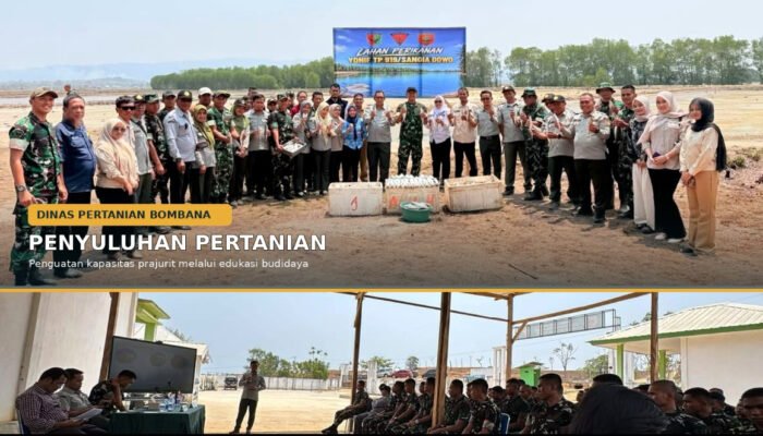 Distan Bombana Beri Penyuluhan Budidaya Ternak, Palawija, dan Ikan Air Tawar di Yonif TP 919/Sangia Dowo